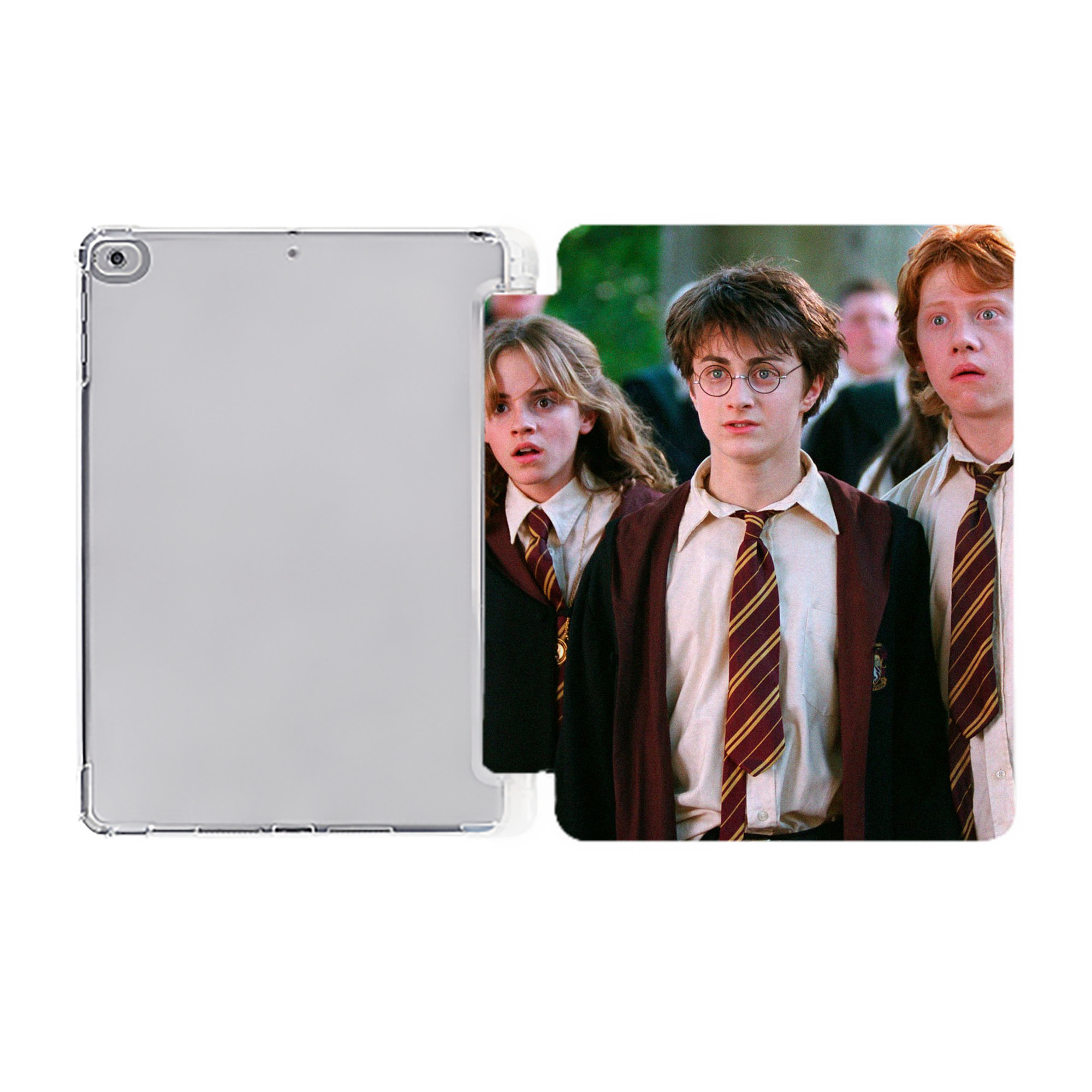 （画像用） Harry Potter ハリー・ポッターシリーズ IPad ケース ペン収納付き 三つ折りスタンド PUレザー×シリコン 対応機種9.5/10.5/10.9インチ